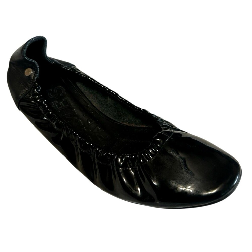 Black Patent Ballet Flat Slip-On